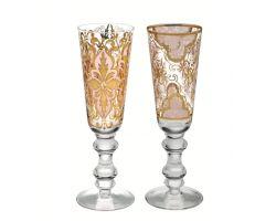 [72011002] Flute Livellara DAMASCO Cipria, 200ml, 2-pack, giftbox